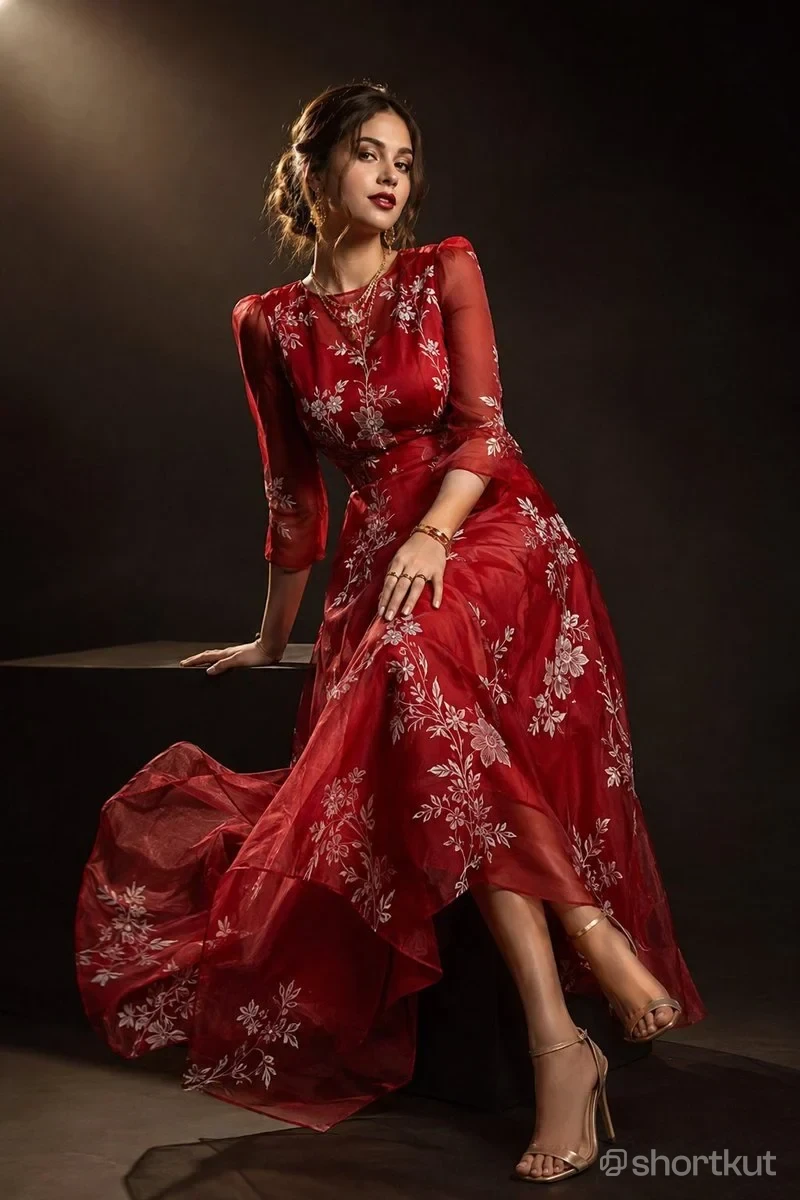 Ultra Realistic High Fashion Vogue Magazine Editorial Portrait
